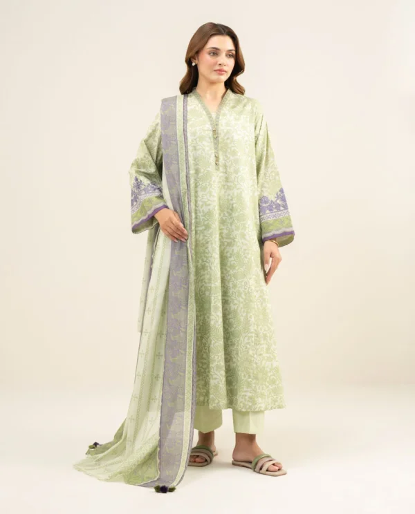 3 Piece - Embroidered Lawn Suit